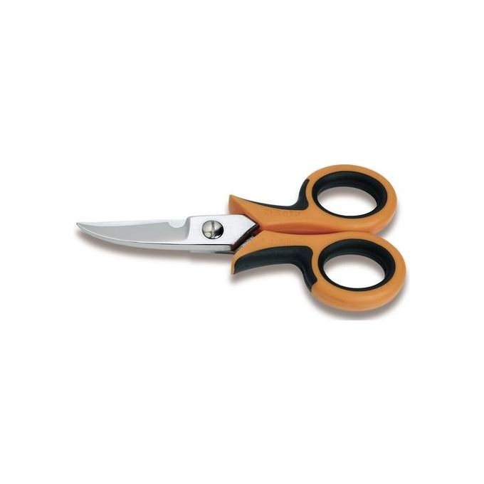 foto del prodotto beta forbici professionali per elettricista con lame curve cromate e impugnatura bimateriale