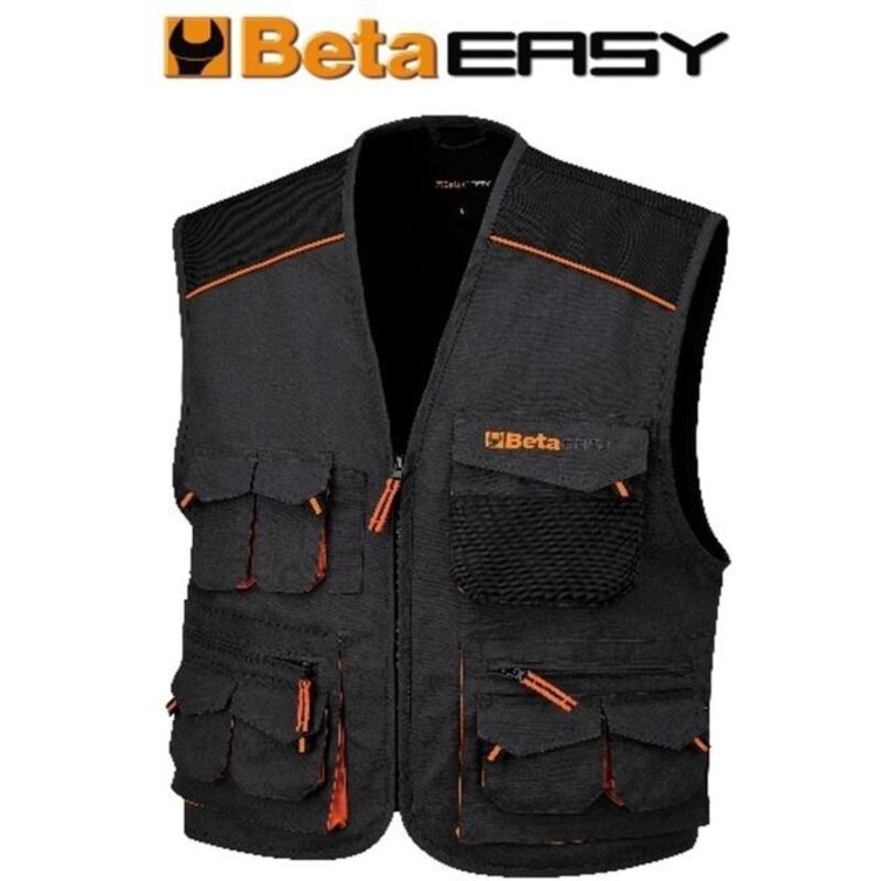 foto del prodotto beta gilet easy canvas grey taglia xxxxl
