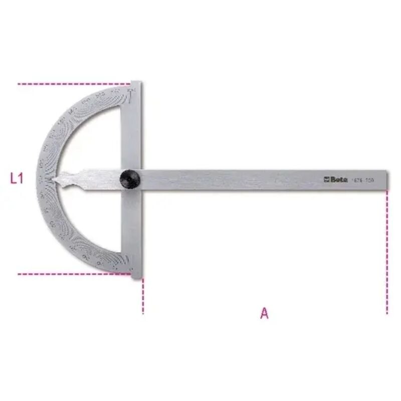foto del prodotto beta - goniometro semplice in acciaio inossidabile serie 1676 mm.300