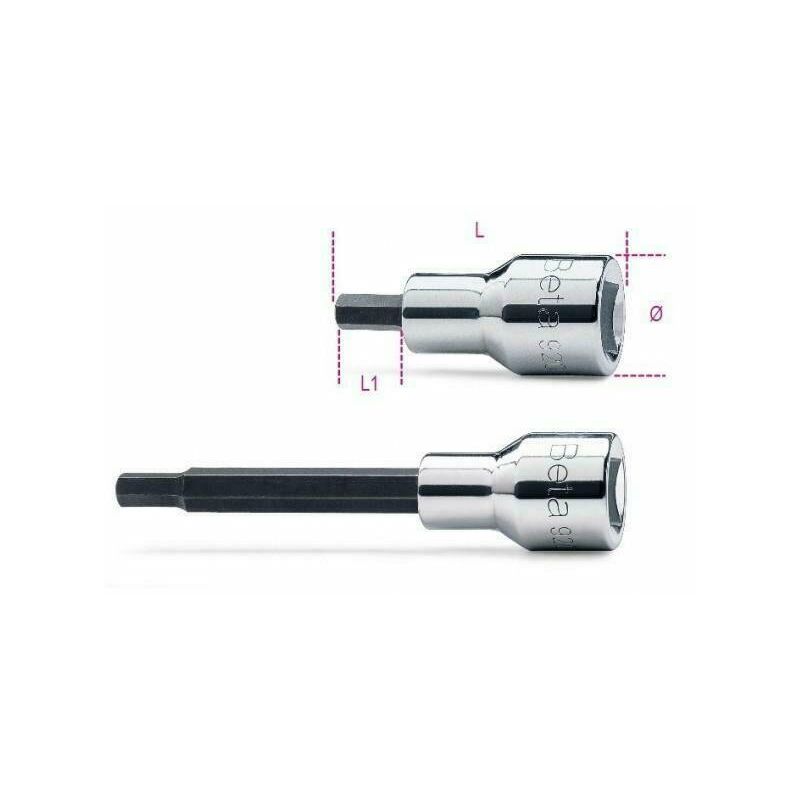 foto del prodotto beta inserto maschio esagonale da 8mm lungo con bussola da 1 2 920pe8l