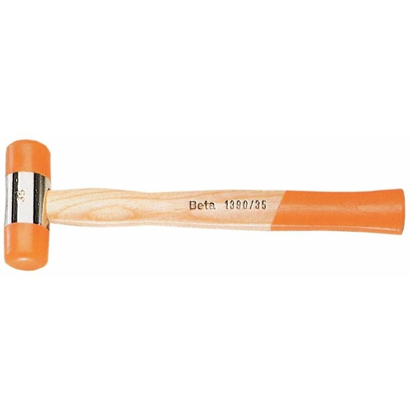 immagine 0 del prodotto beta mazzuola con testa in plastica 28 mm manico in legno 13900028
