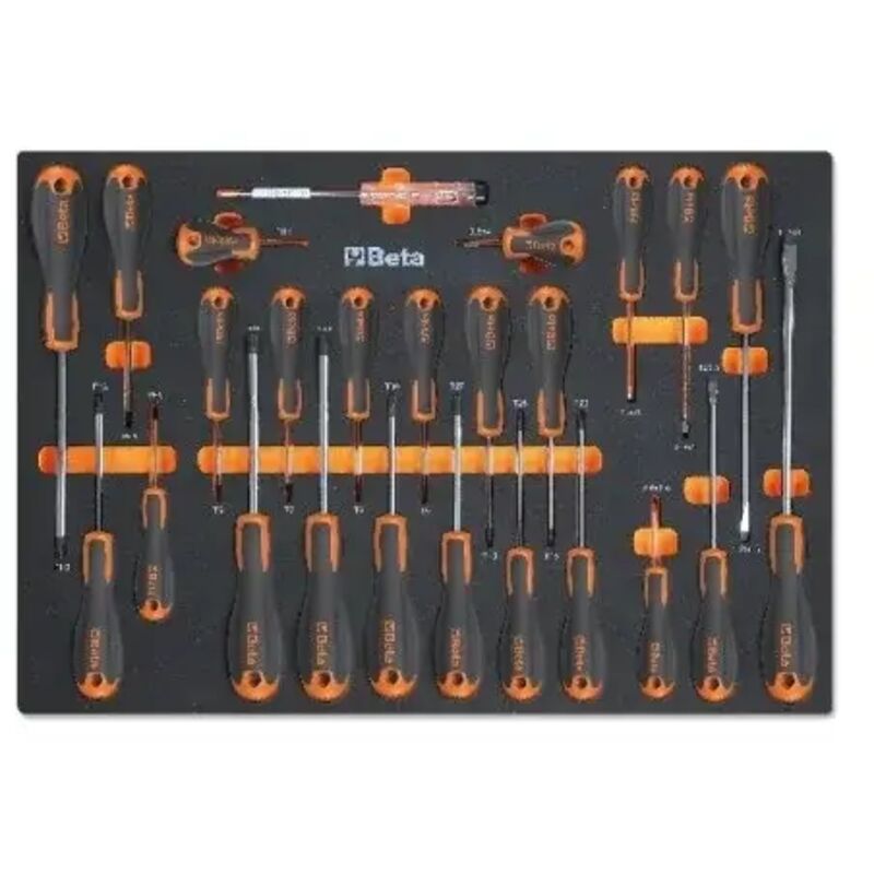 foto del prodotto beta mm210 termoformato morbido con set di cacciavite 25 pz. 25