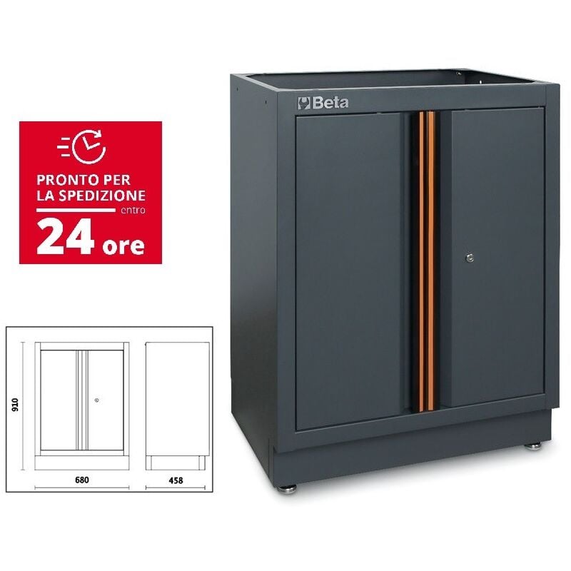 foto del prodotto beta modulo fisso con 2 antine per arredo officina c45pro c45pro ma