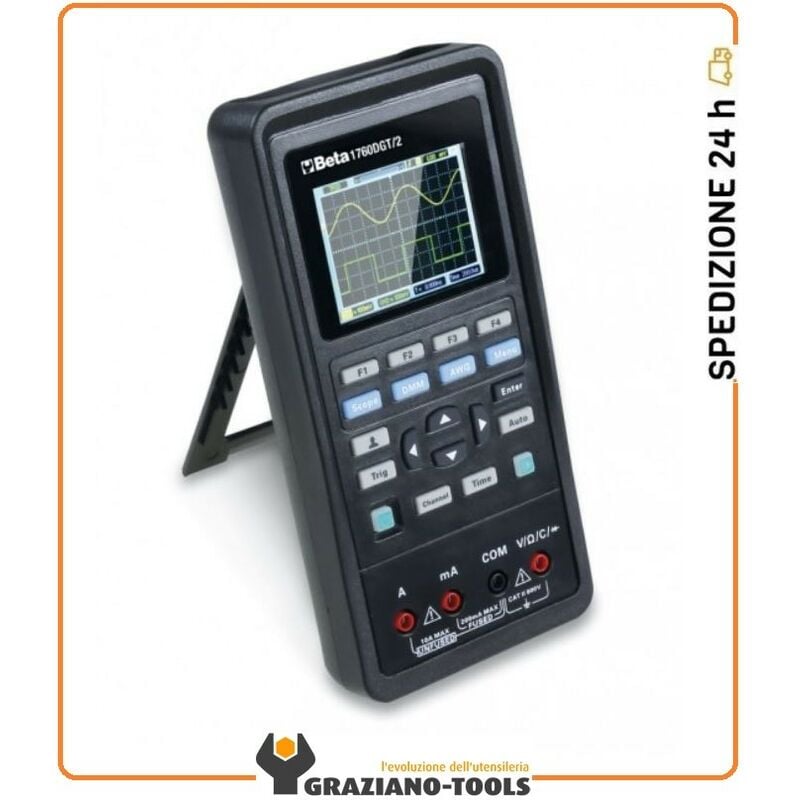foto del prodotto beta multimetro digitale automotive portatile con oscilloscopio a 2 canali e generatore d onda 1760dgt 2