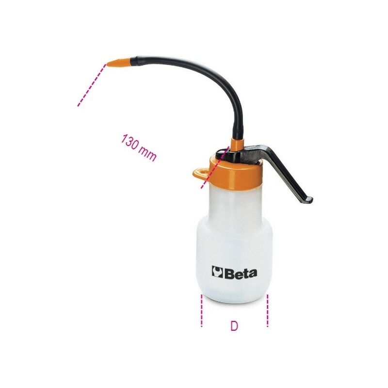 foto del prodotto beta oliatore in plastica per liquidi con cannuccia flessibile art. 1754 150cc