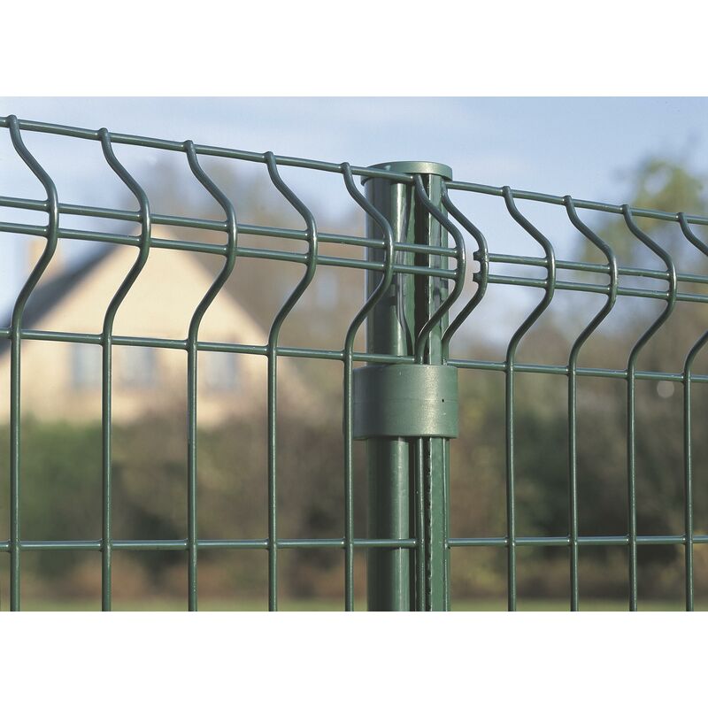foto del prodotto beta pali per pannelli da recinzione bekafor con cappuccio protettivo 70cm green