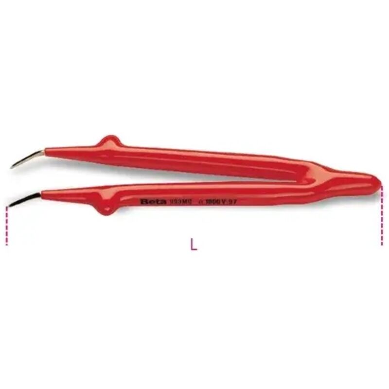 foto del prodotto beta pinzetta a molla isolata 1000v punte curve 993mq 145