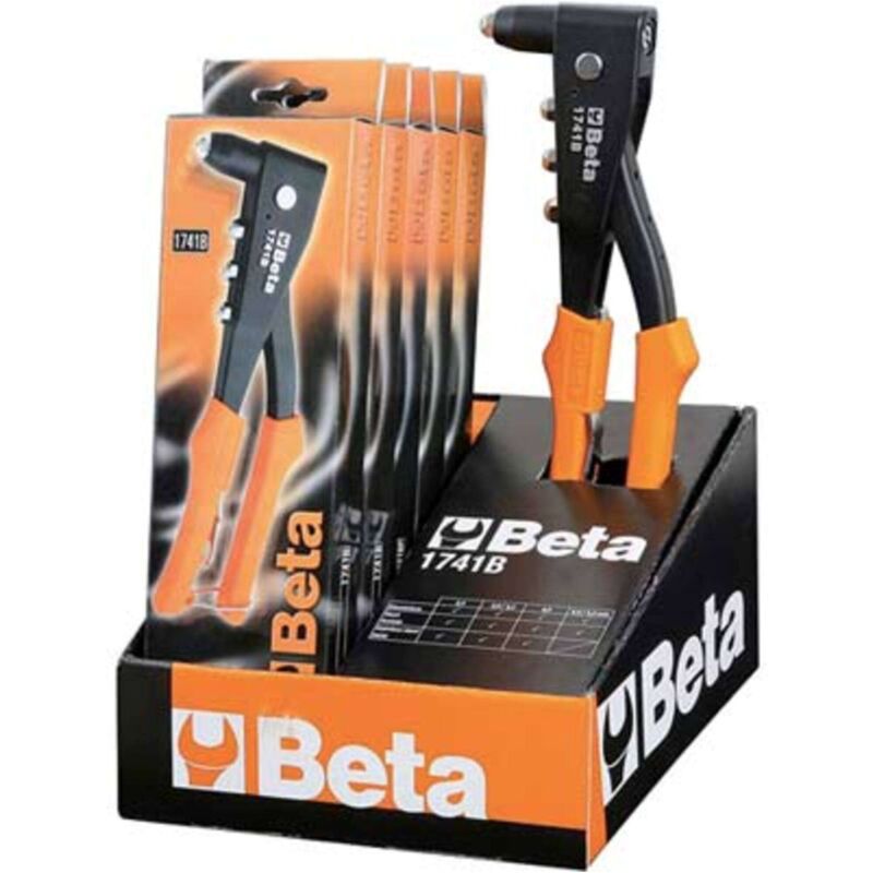foto del prodotto beta rivettatrice manuale 1741b expo mm 2,4 5,0 cf pz 6 1 confezione