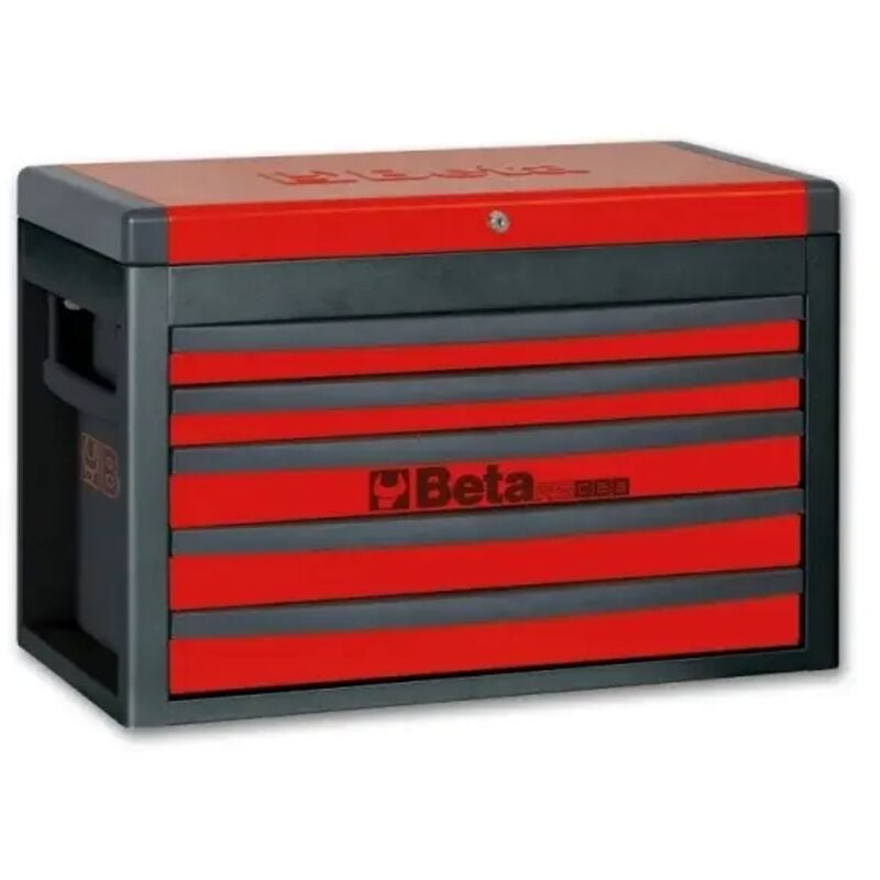 foto del prodotto beta rsc23 cassettiera portautensili con 5 cassetti rosso