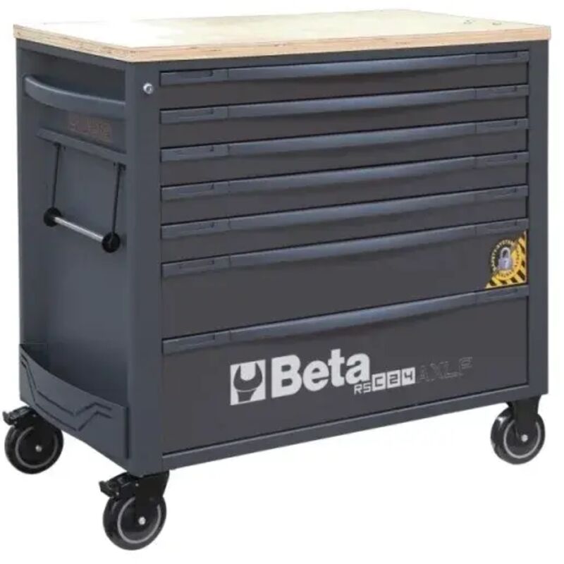foto del prodotto beta rsc24axlp 7 cassettiera mobile 7 cassetti antiribaltamento modello lungo antracite