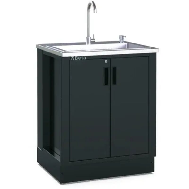 foto del prodotto beta rsc50 2.0 ml modulo fisso con lavandino inox per arredo officina