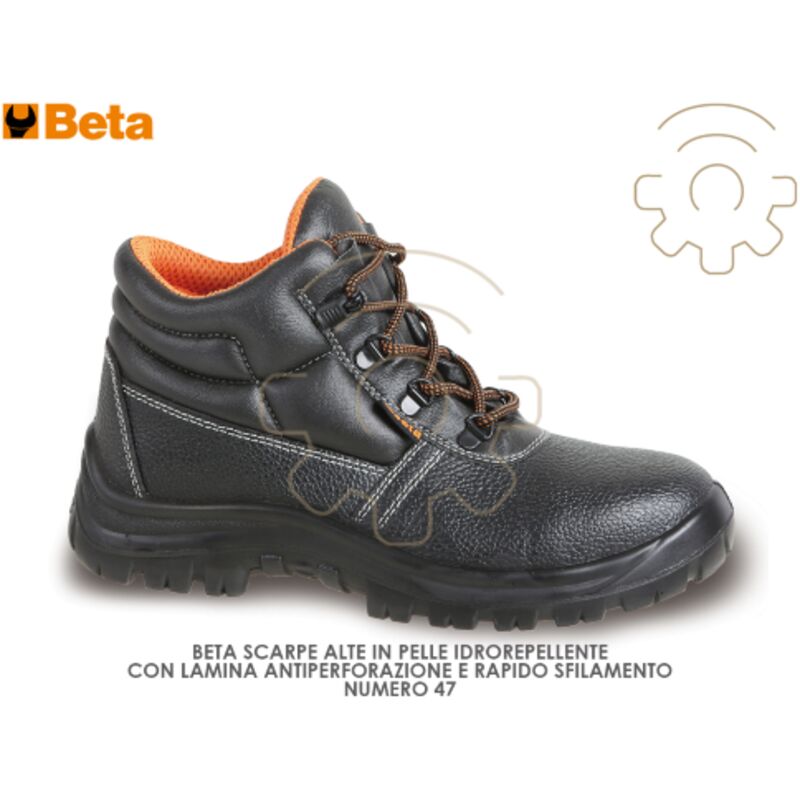 foto del prodotto beta - scarpe 47 antinfortunistiche alte antiforo s3p 7243c src idrorepellente