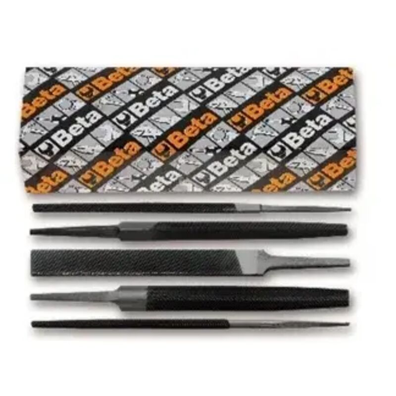 foto del prodotto beta - serie di 5 lime a taglio mezzodolce, senza impugnatura art 1718a6 s5