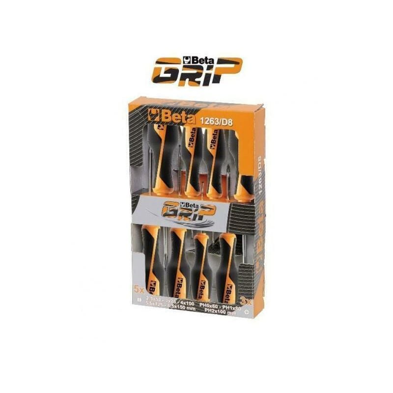 foto del prodotto beta serie di 8 giraviti grip 1263 d8