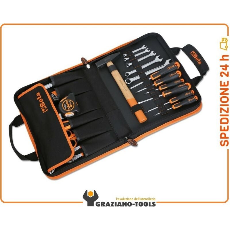 foto del prodotto beta tools - valigetta pieghevole con assortimento di 27 utensili universali - beta 2001 bz27 vu