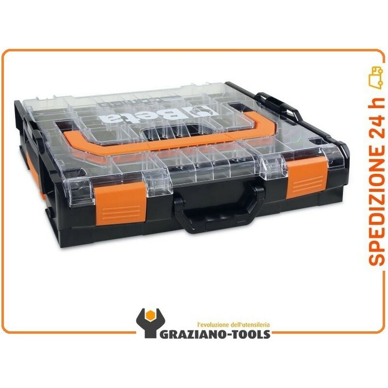 foto del prodotto beta tools valigetta portautensili combo in abs, con coperchio trasparente beta c99v0