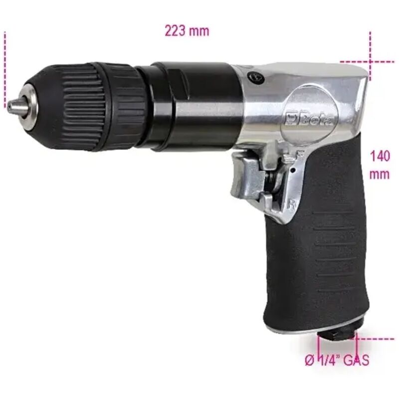 foto del prodotto beta trapano pneumatico reversibile 1932rs13 1,5 13 mm