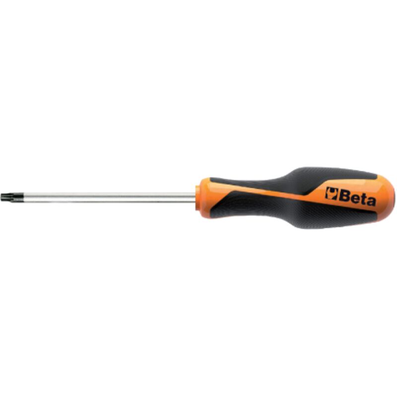 foto del prodotto beta utensili beta art. 1267 tx giravite per viti con impronta torx t08 in acciaio al cromo vanadio e punta nera 3 x 60 mm