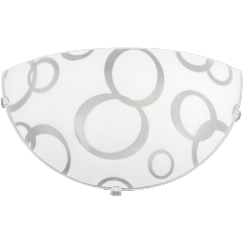 foto del prodotto betta lampada applique 1 lampadina e27 30 cm cerchi