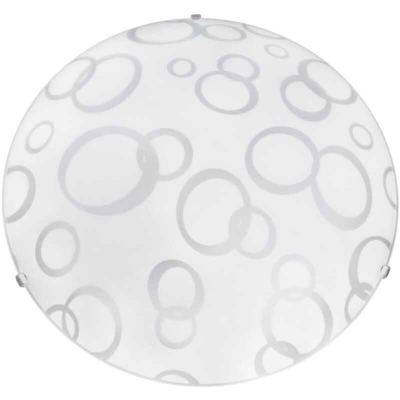 foto del prodotto betta lampada plafoniera 1 lampadina e27 30 cm cerchi