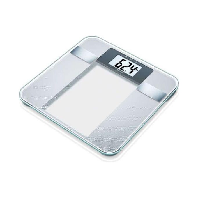 foto del prodotto beurer bg 13 bilancia diagnostica in vetro portata 150 kg inox