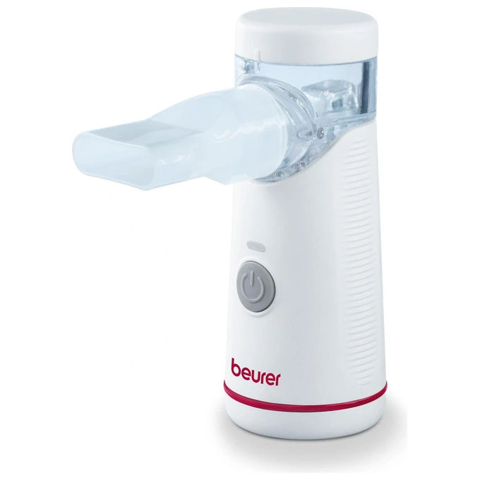 foto del prodotto beurer ih51 aerosol portatile a membrana oscillante. rumorosita' 42 db funzione di autopulizia batteria ricaricabile 2 velocita' di nebulizzazione. include custodia e cavo usb-c di ricarica