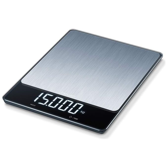 foto del prodotto beurer ks 34 bilancia da cucina con portata fino a 15 kg inox