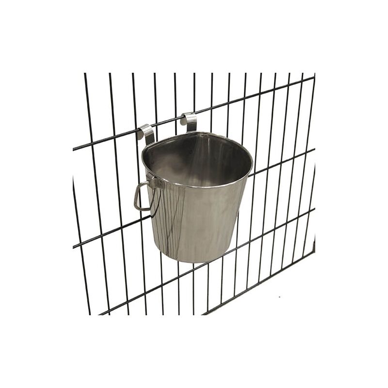 foto del prodotto bevitore per cagnolini, in acciaio inox, speciale per appendere in gabbia, capacit 3.800 ml.
