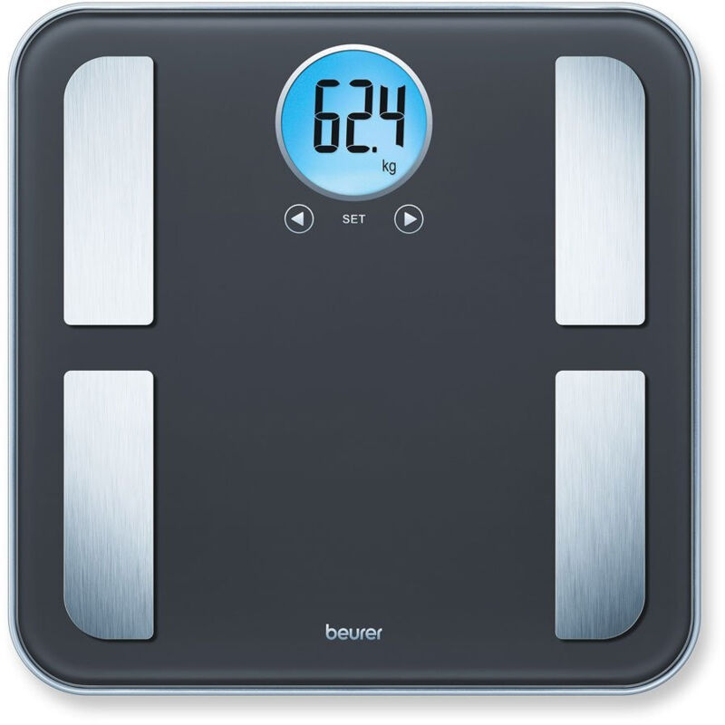 foto del prodotto bf195 bilancia diagnostica lcd 180kg vetro temperato analisi corporea beurer