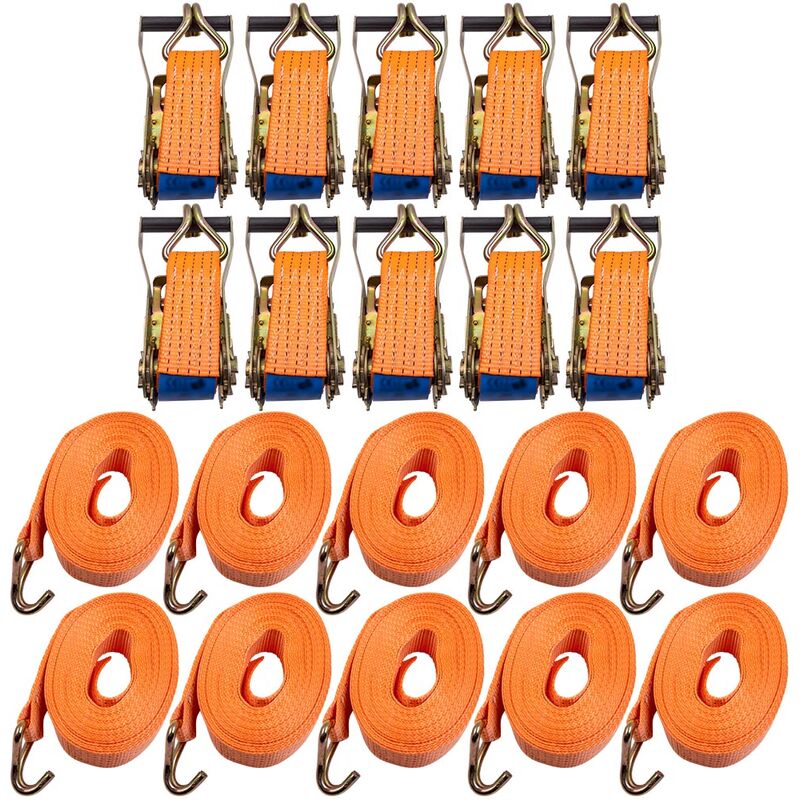 foto del prodotto bfo 10 x heavy duty cricchetto cinghie rimorchio camion tie down cargo legatura