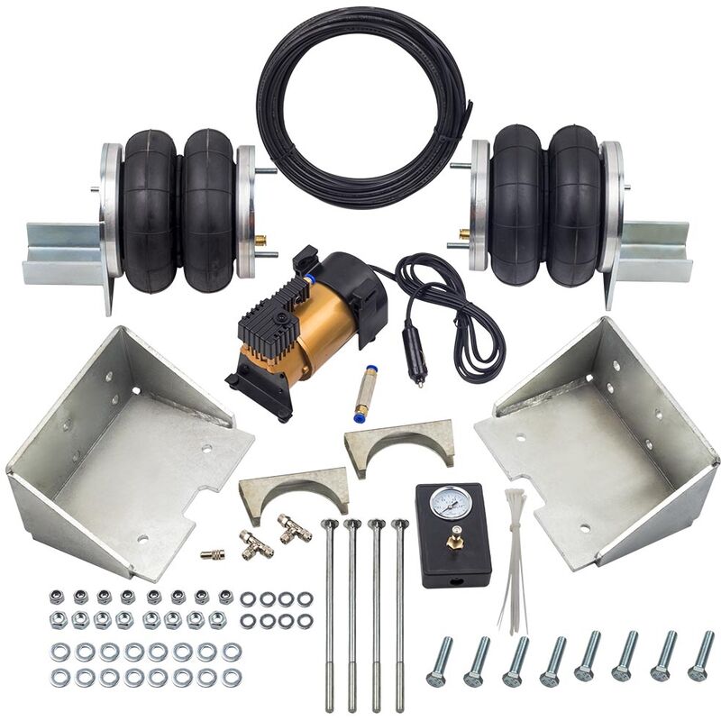 foto del prodotto bfo 2x luftfeder mit 12 v kompressor kit f r iveco daily 35s 35l 2006 2014 4000kg2x luftfeder mit 12 v kompressor kit f r iveco daily 35s 35l