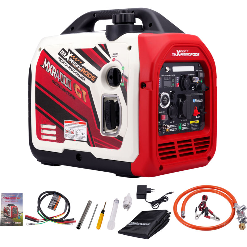 foto del prodotto bfo 3.5kw generatore di corrente lpg benzina generatore inverter bluetooth elettrico avviamento silenzioso 58db