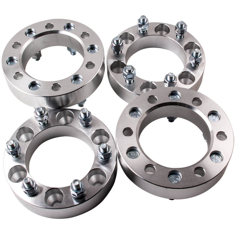foto del prodotto bfo 4 pcs of 4x4 wheel spacer 6 studs 6x5.5 inch 6x139.7mm pcd 38mm thickness ift4x 38mm spurverbreiterung 6x139.7 m12x1.5 f r toyota 4runner