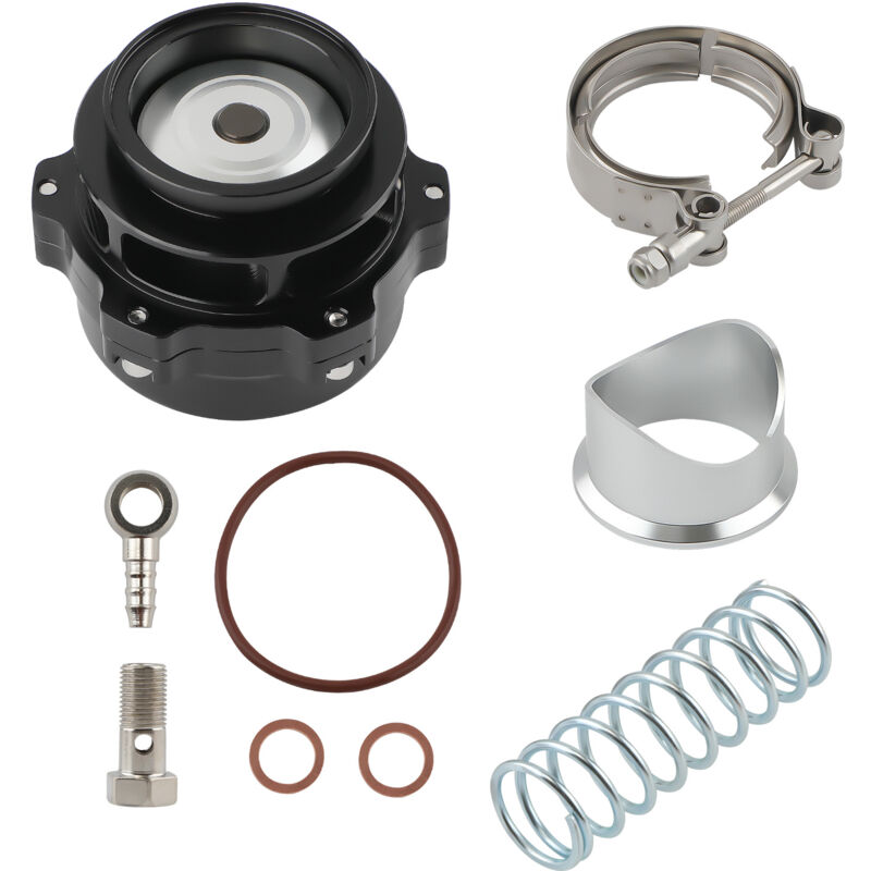 foto del prodotto bfo 50mm universale nero turbo super addebitate lega v band blow off valvola