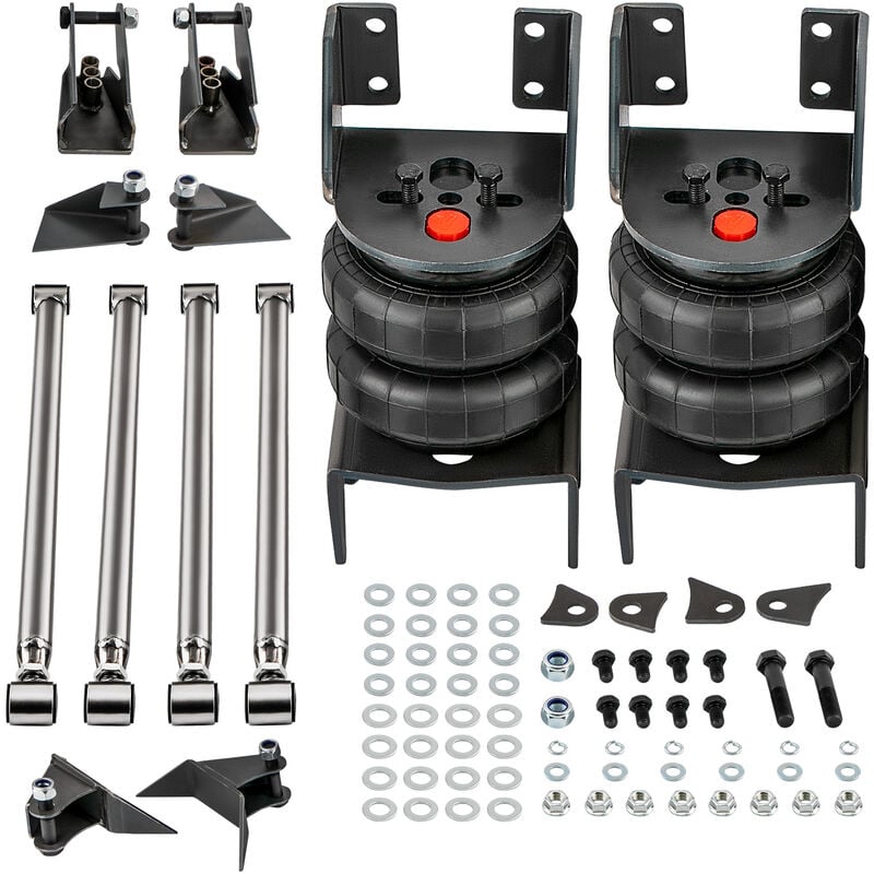 foto del prodotto bfo universal hinten triangulated 4 link kit mit 2500 lbs federbalg halterungenuniversal rear triangulated 4 link kit brackets 2500 lbs luftbalg
