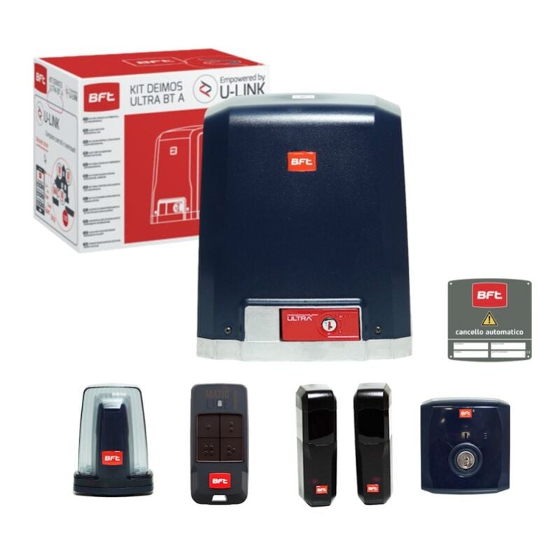 foto del prodotto bft kit deimos ultra bt a400 24v 400kg 2611815 cancello scorrevole ml02