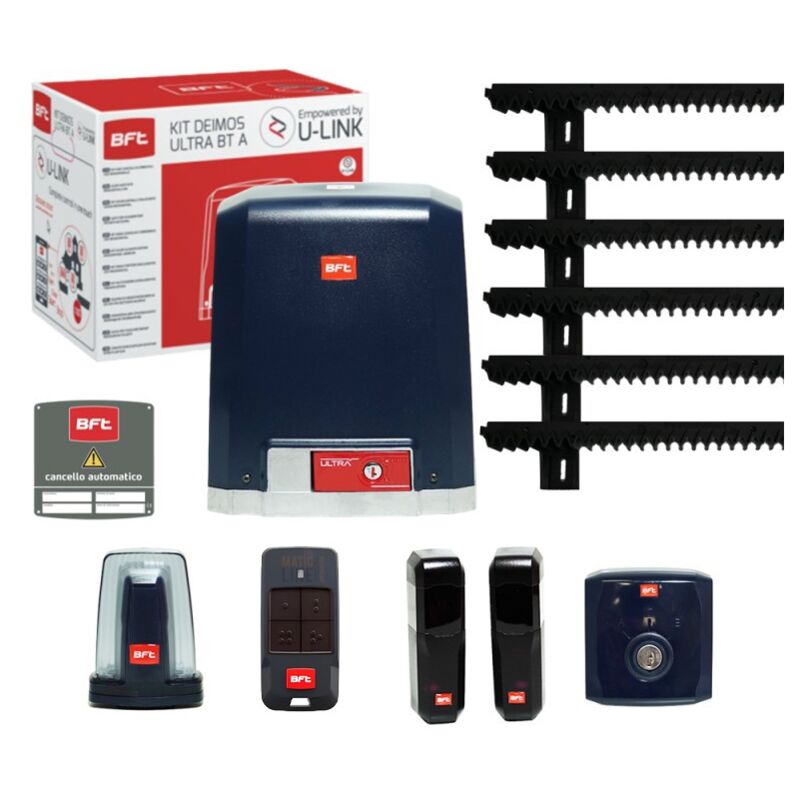 foto del prodotto bft kit deimos ultra bt a400 24v 400kg 2611815 cancello scorrevole ml05