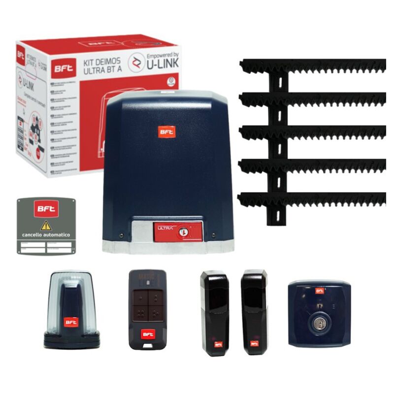 foto del prodotto bft kit deimos ultra bt a600 24v 600kg 2611822 cancello scorrevole ml07