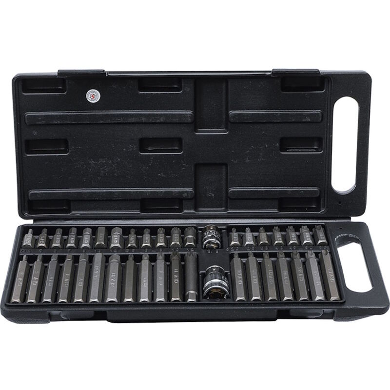 foto del prodotto bgs 7073 set inserti da 40 pezzi in acciaio cromo vanadio con custodia