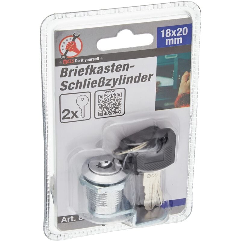 foto del prodotto bgs diy 85819 cilindro per sega per boites aux letters 18 x 20 mm