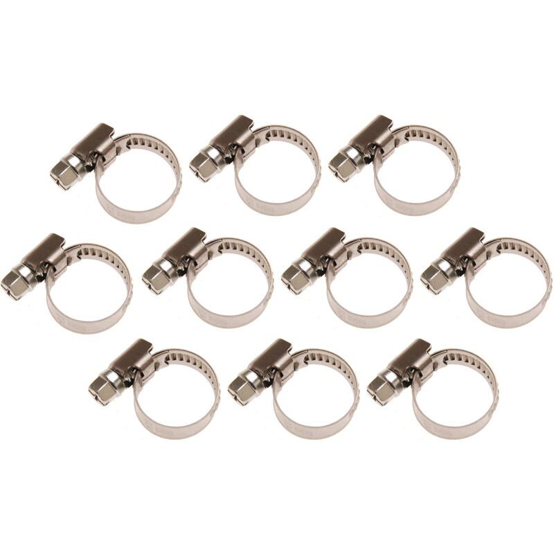 foto del prodotto bgs stringitubo, 10 x 16 mm, inox, set di 10, 1 pezzi, 8095 10 x 16