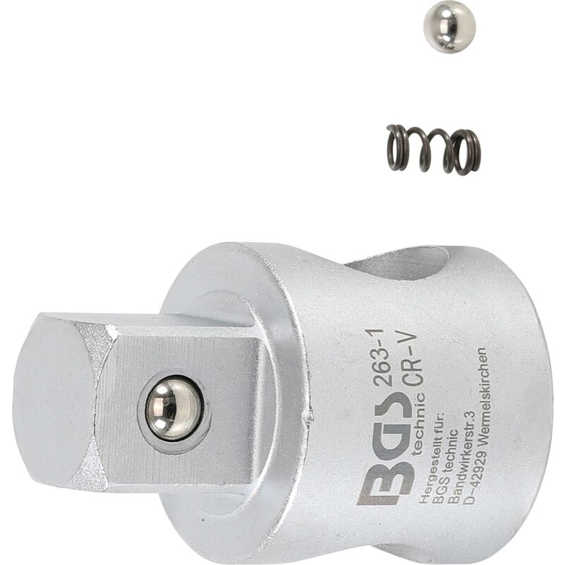 foto del prodotto bgs technic adattatore per asta scorrevole per prolunghe quadro esterno 20 mm 3 4 