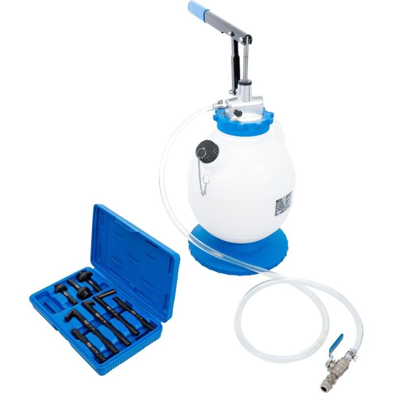 foto del prodotto bgs technic - attrezzo per riempimento olio trasmissione con pompa manuale con 8 adattatori 7 l