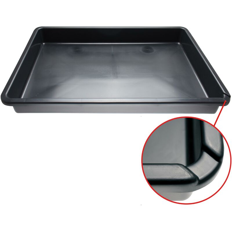 foto del prodotto bgs technic bacinella multiuso con beccuccio nera 50 l