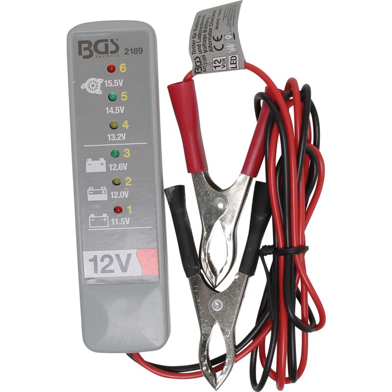 foto del prodotto bgs technic batteria e tester per sistema di ricarica