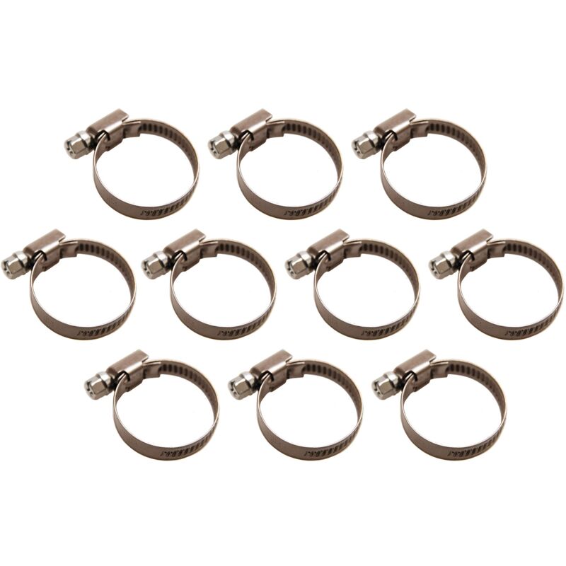 foto del prodotto bgs technic bgs stringitubo, 30 x 45 mm, acciaio inox, set da 10, 1 pezzo, 8095 30 x 45