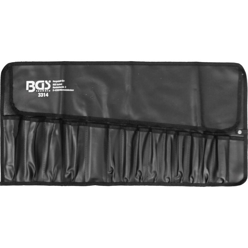 foto del prodotto bgs technic borsa arrotolabile per utensili con 15 scompartimenti 660 x 320 mm vuota