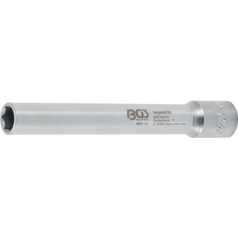 foto del prodotto bgs technic bussola, esagonali, esagono, extra profondo attacco quadro incassato 10 mm 3 8 10 mm