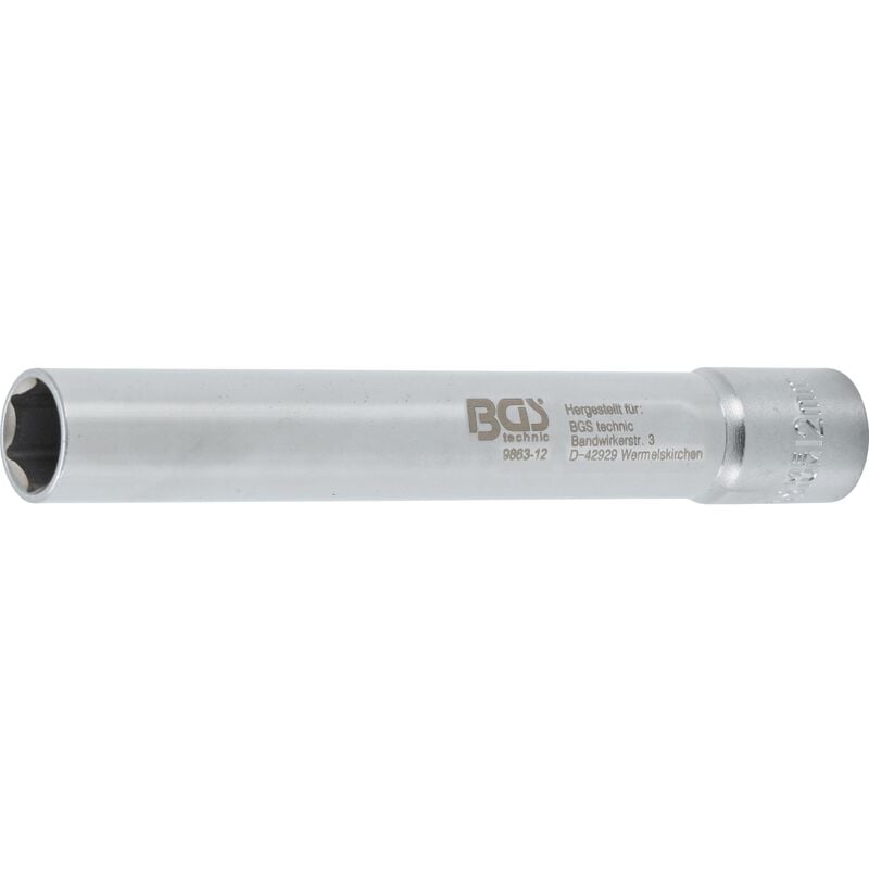 foto del prodotto bgs technic bussola, esagonali, esagono, extra profondo attacco quadro incassato 10 mm 3 8 12 mm