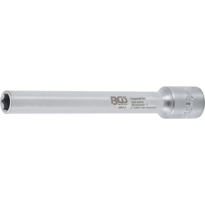 foto del prodotto bgs technic bussola, esagonali, esagono, extra profondo attacco quadro incassato 10 mm 3 8 8 mm